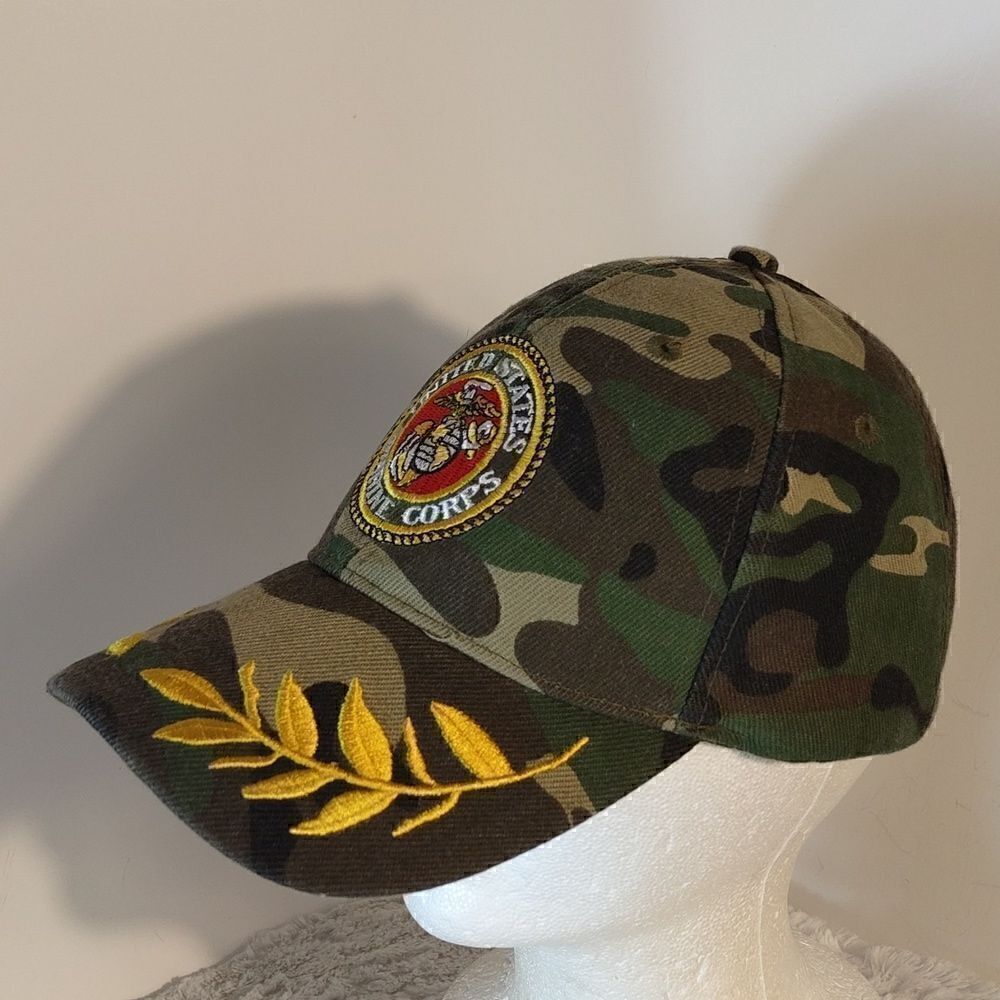 US Marine Corps Camo Cap - Picture 2 of 8